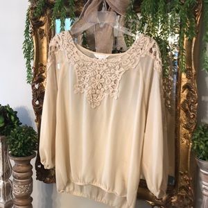 Cream colored blouse